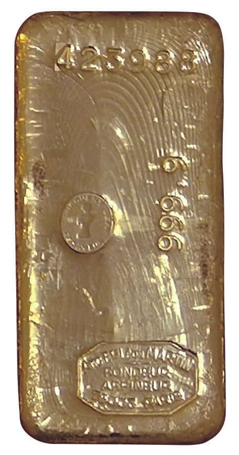 Null Gold ingot. 999,9grs. With its certificate n°423988.

For security reasons,&hellip;