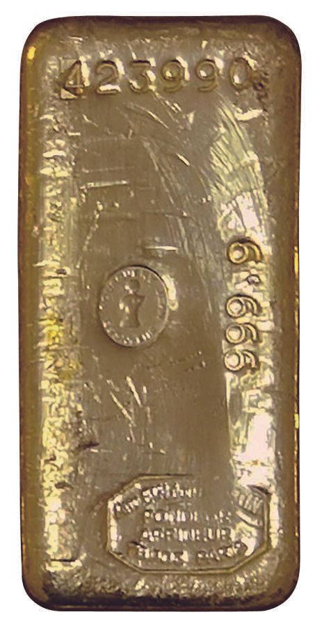 Null Gold ingot. 999,9grs. With its certificate n°423990.

For security reasons,&hellip;