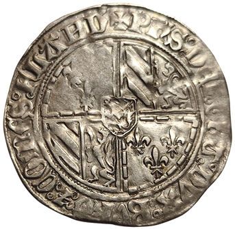 Null Grafschaft Flandern. Philipp der Gute. 1419-1467. Doppelter Gros Gros Vierl&hellip;