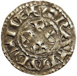 Null Eudes. Denario. Limoges. 1,32gr. Dep.511 TTB