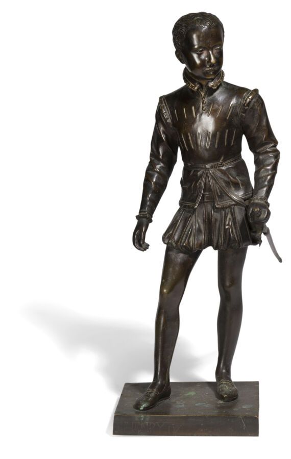 Null 棕色铜锈的铜像*代表
在弗朗索瓦-约瑟夫-博西奥（François-Joseph Bosio）之后，代表亨利四世还是个孩子。
刻有亨利四世的字样，并有&hellip;