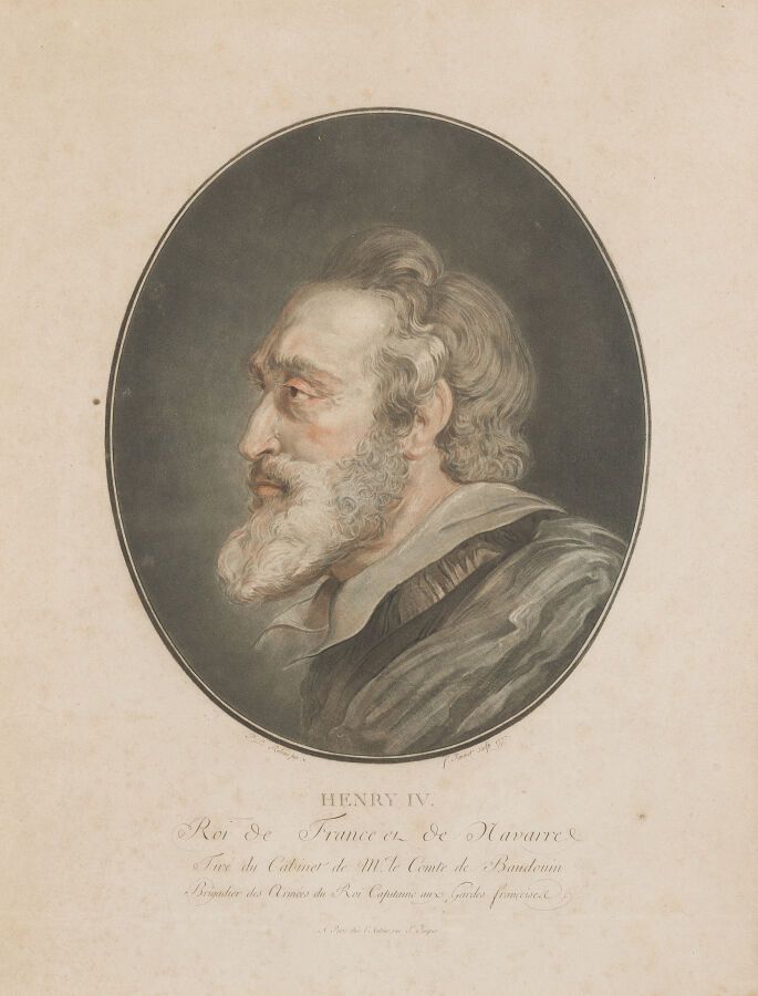Null D'après Pierre Paul RUBENS (1577-1640)*
Profil d'Henri IV
Aquatinte couleur&hellip;