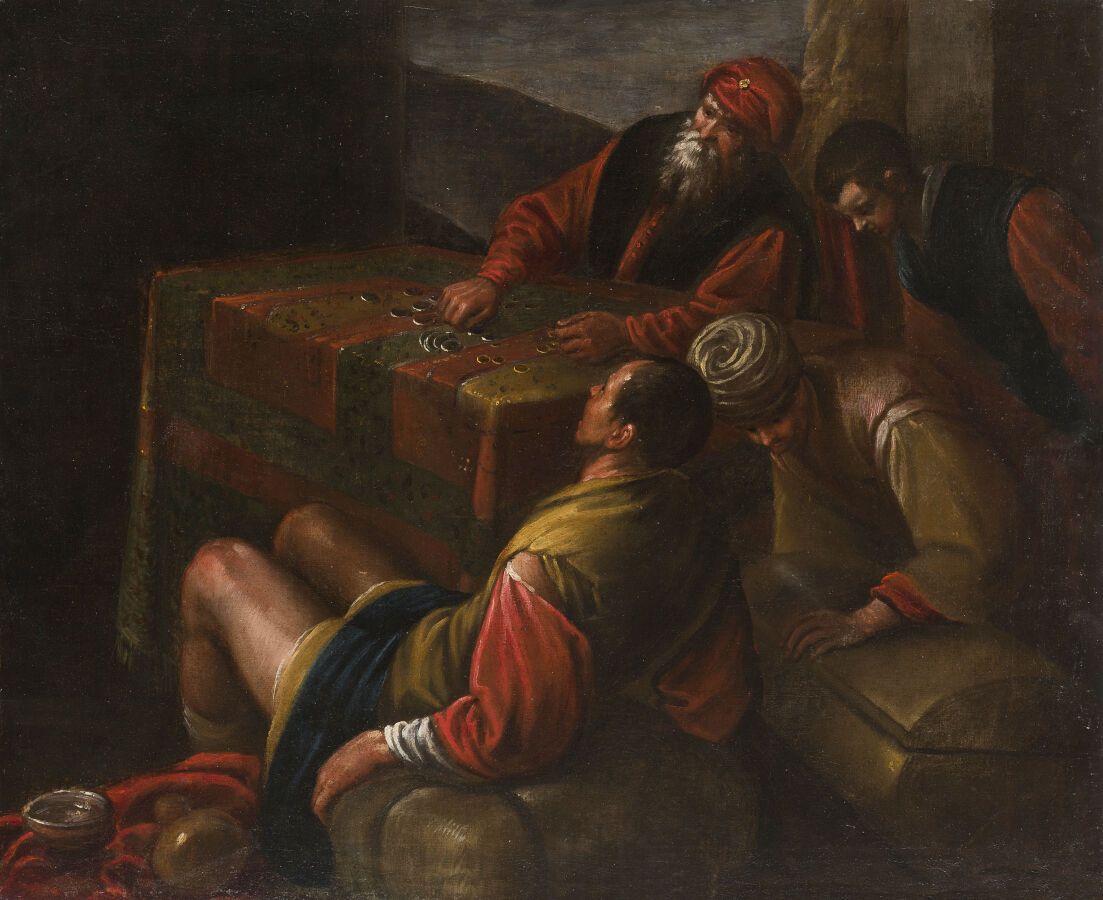 Null Seguace di BASSANO (Bassano del Grappa, 1557-Venezia, 1622)
Il cambiavalute&hellip;