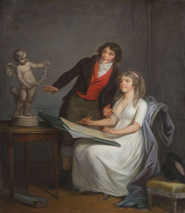 Null Attribué à Nicolas VAN GORP (Paris, 1758 - Beaumont-sur-Oise, 1820)
La leço&hellip;