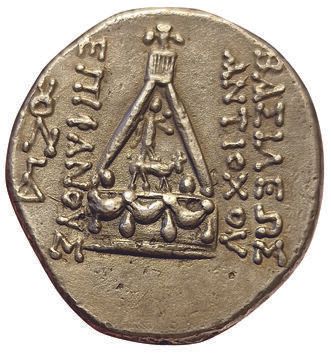 Null 塞琉古王国。安提阿哥八世-埃皮法尼斯-格里普斯。公元前 121-96 年。特特拉奇马。塔尔苏斯