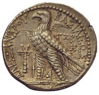 Null 塞琉古王国。亚历山大一世-巴拉斯。公元前 152-145 年。特特拉奇马。提尔城。HGC 9, 883