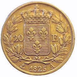 Null Charles X. 20 Francs 1825 A. Paris. F.520/1. TTB+