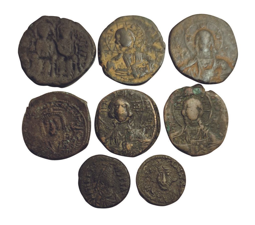 Null Lot de 8 Folles: Michel IV, Basile II, Justin II et Sophie, Constant IIetc.&hellip;