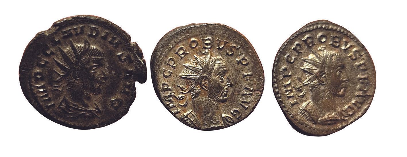Null Lot de 3 Antoniniens et Aurelianii: Claude II (PROVIDENT AVG), et Probus (A&hellip;
