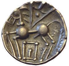 Null Elusati. III-II secolo a.C. Dracma con cavallo. Testa stilizzata a sinistra&hellip;