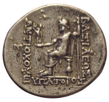 Null 塞琉古王国。安提阿哥五世-尤帕托。公元前 164-162 年。特特拉奇马。奥龙特斯的安提阿克
