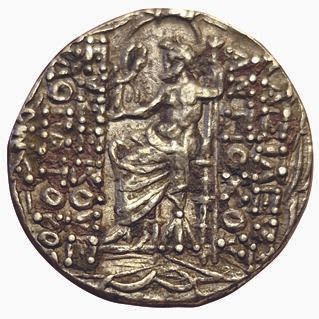 Null 塞琉古王国。安提阿 IX Eusebes Philopator。公元前 114-95 年特特拉奇马安提阿