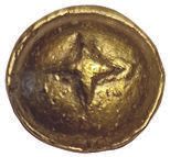 Null Gaul. Senons. 100-80. Globular gold statère with cross. DT.2537. 7,4grs. 12&hellip;