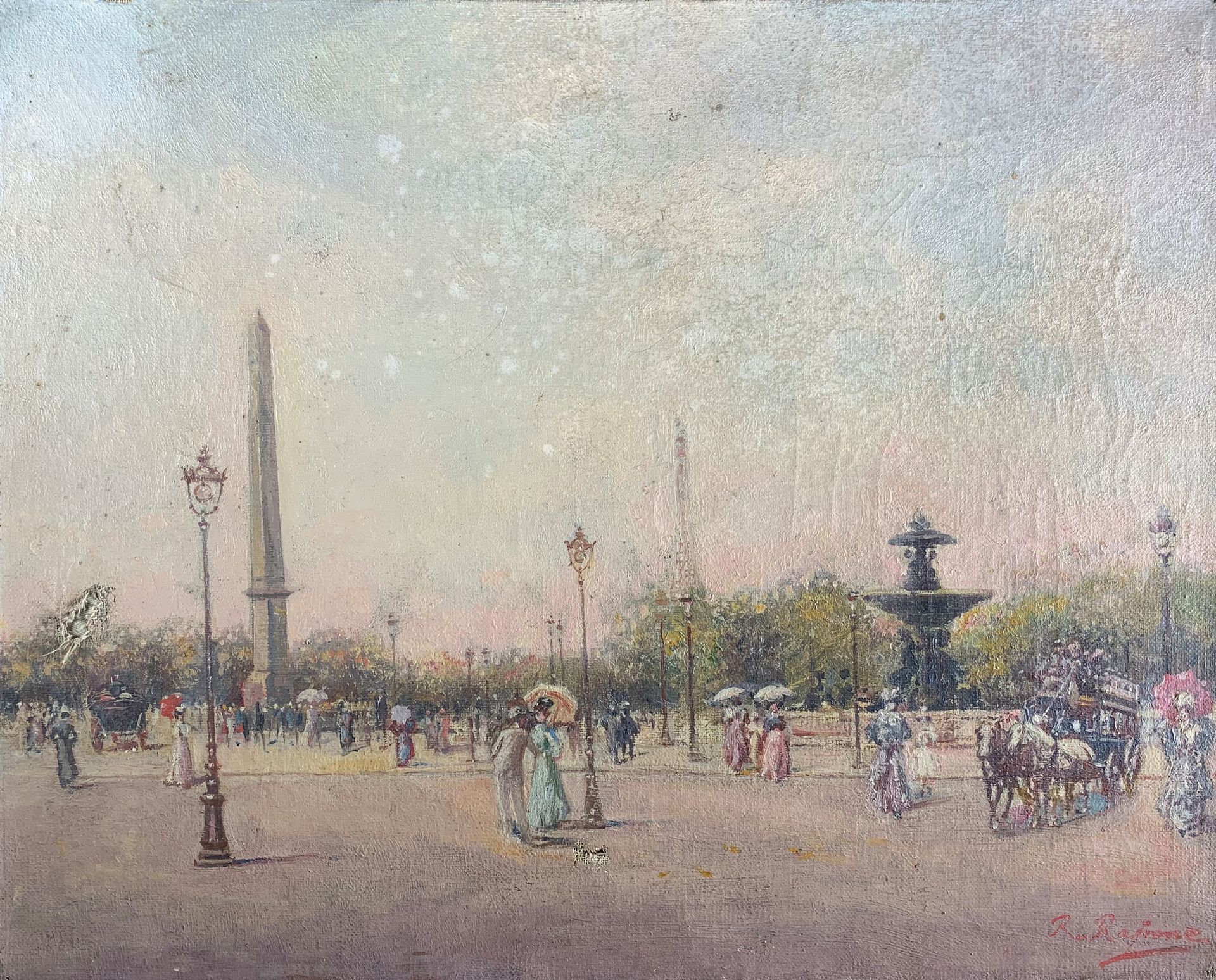Null Raffaele RAGIONE (1851-1919)

Place de la Concorde. 

Huile sur toile (peti&hellip;