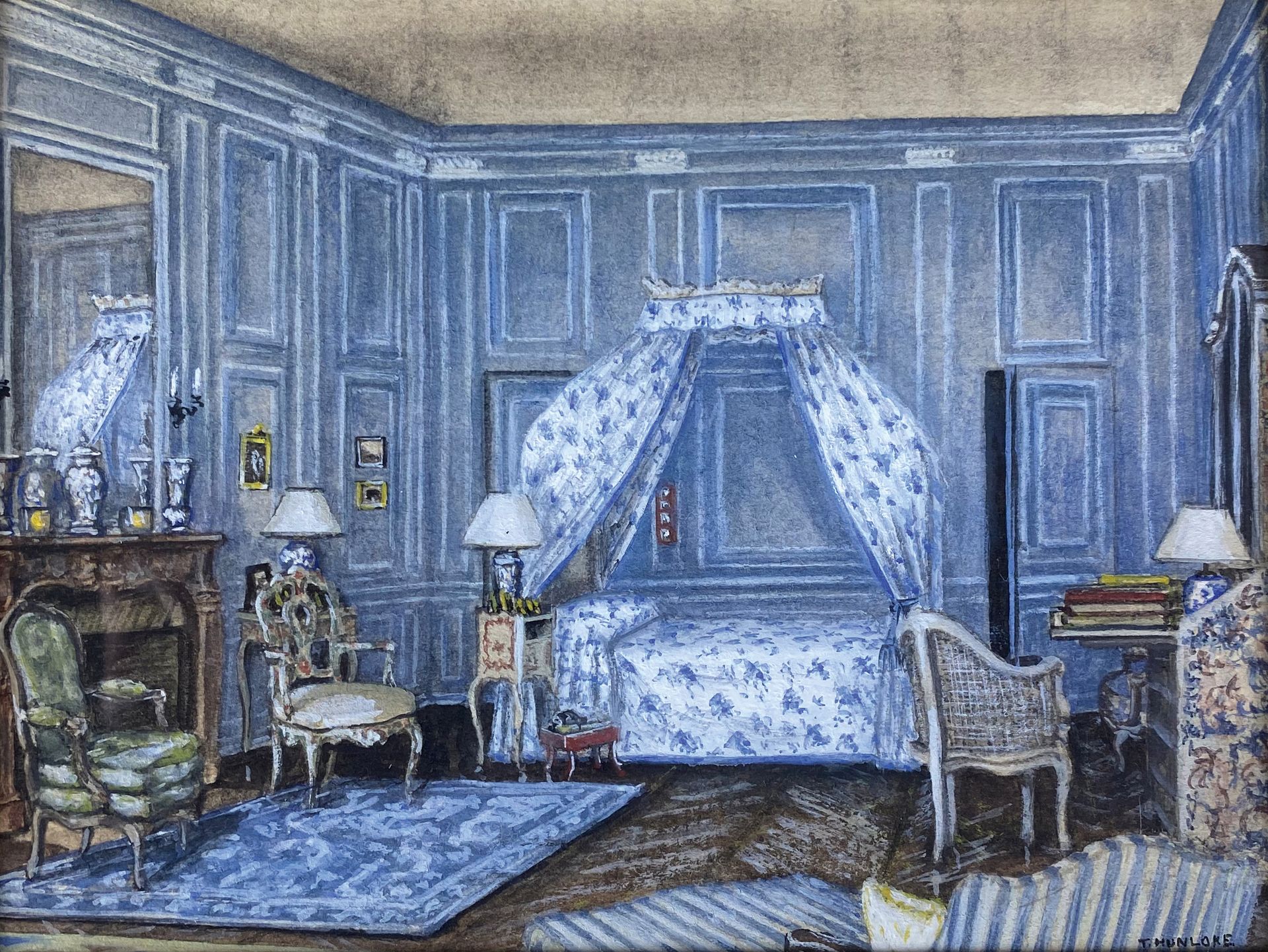 Null Timothy HUNLOKE (XXe siècle)

Chambre à coucher et Jardin

Deux gouaches si&hellip;