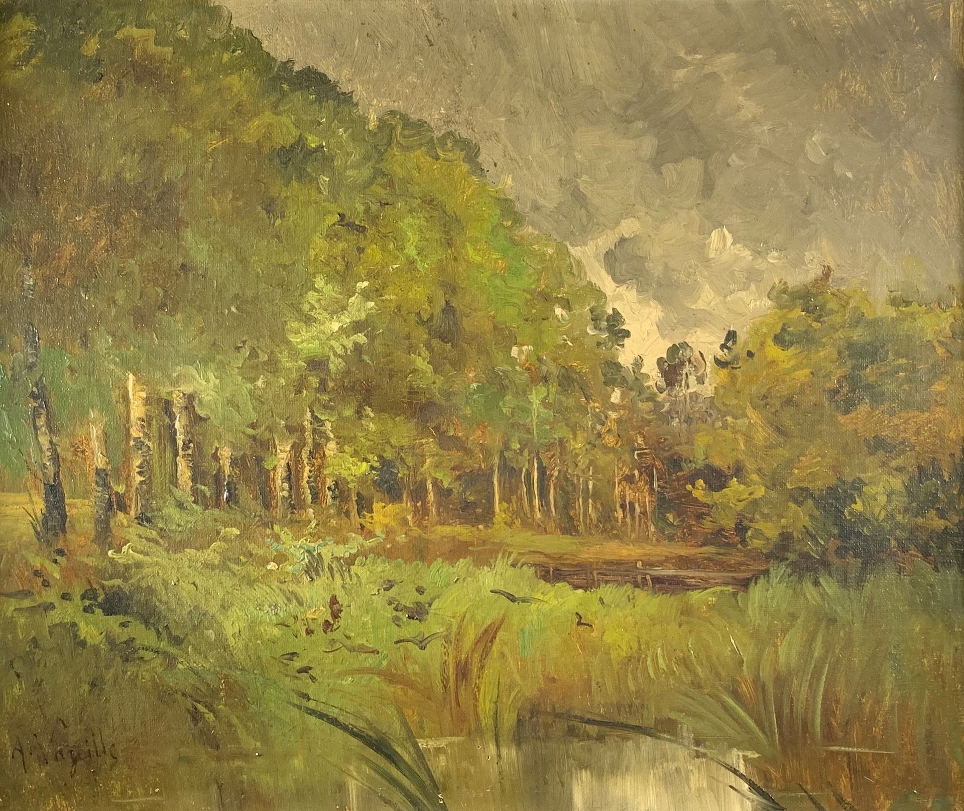 Null A. VAZEILLE (XIXe siècle)

Les étangs.

Huile sur toile signée en bas à gau&hellip;
