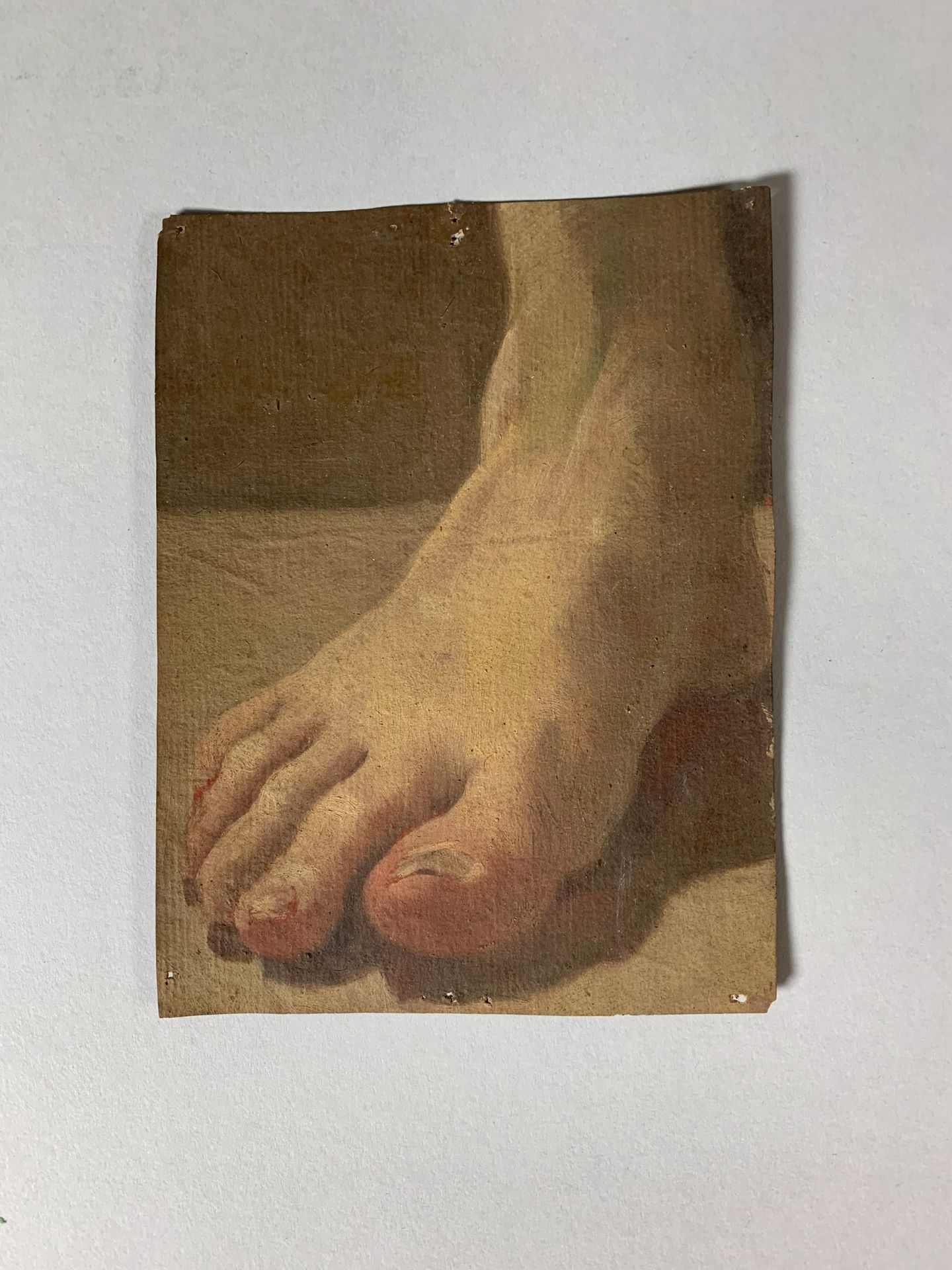Null Ecole du XIXe siècle

Etude de pied.

Gouache sur papier. Au dos esquisse d&hellip;