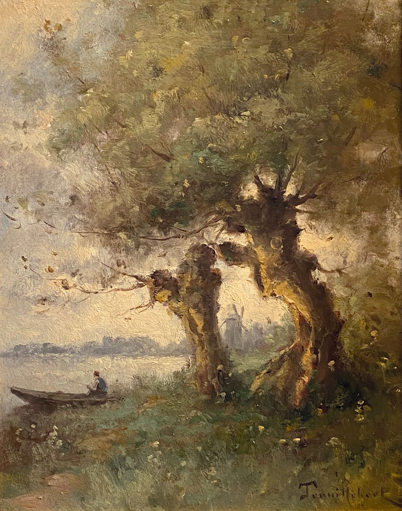 Null Paul Désiré TROUILLEBERT (1829-1900)

Pêcheurs en barque près des arbres.

&hellip;