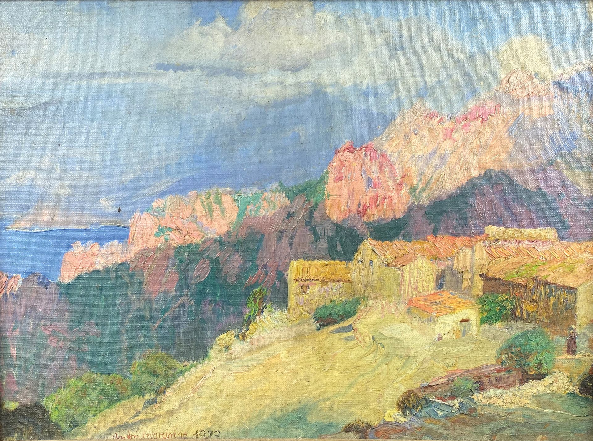 Null André LAGRANGE (1889-1958)

Vue de Corse, circa 1925.

Huile sur toile maro&hellip;