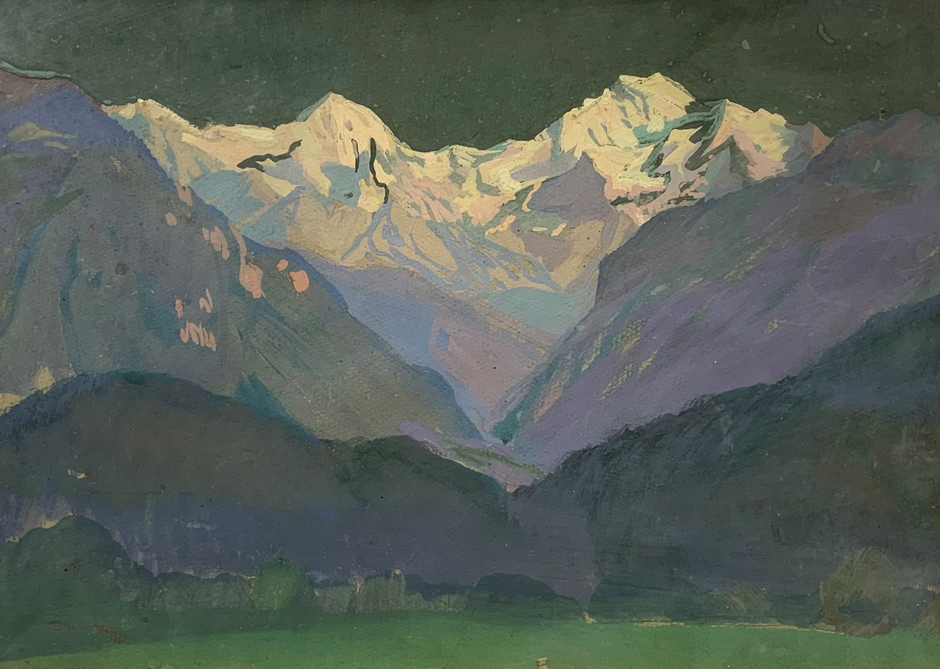Null André LAGRANGE (1889-1958)

La Jungfrau, Suisse vers 1930.

Gouache, cachet&hellip;