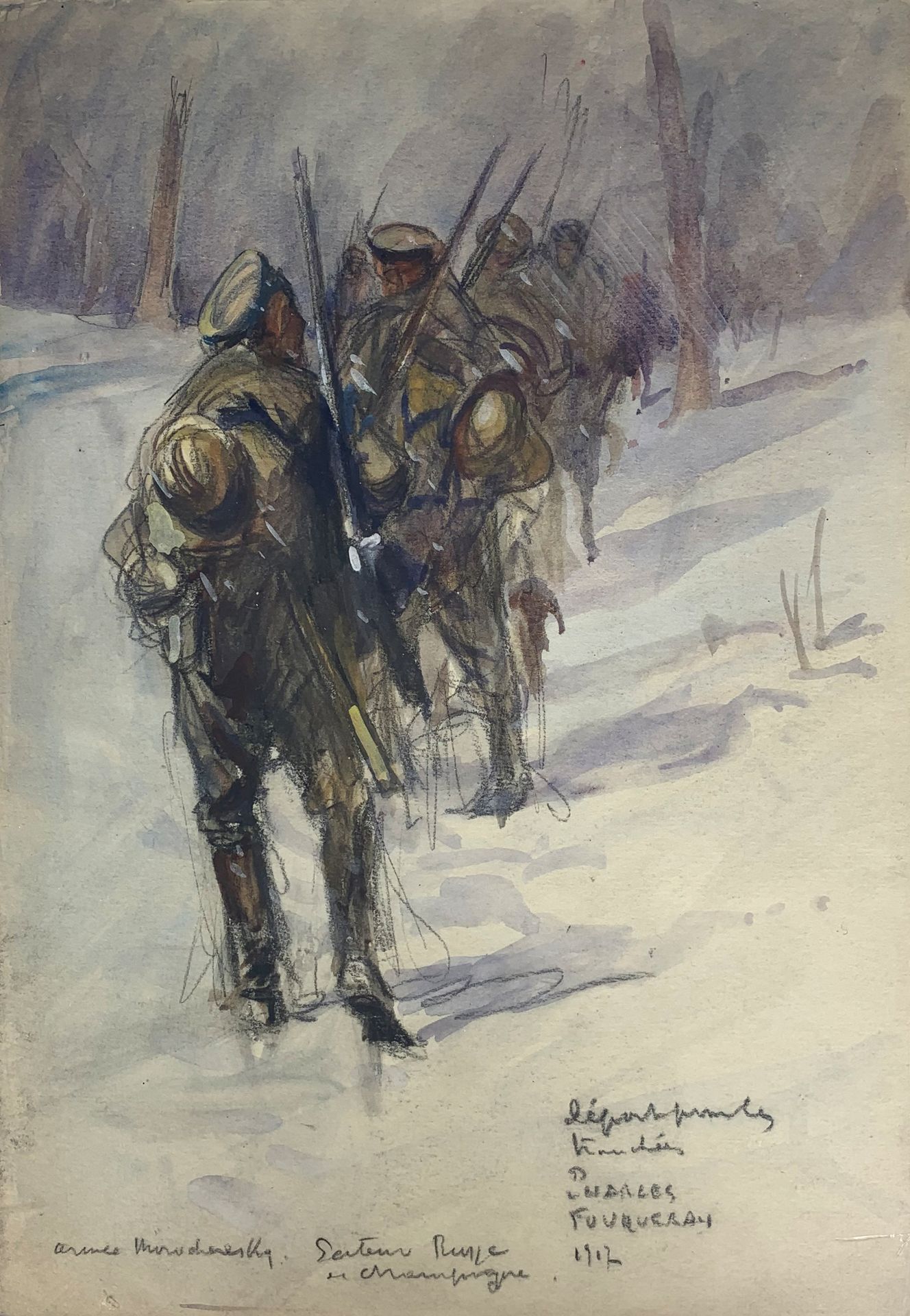 Null Charles FOUQUERAY (1869-1956)

Le départ pour les tranchées des troupes Rus&hellip;