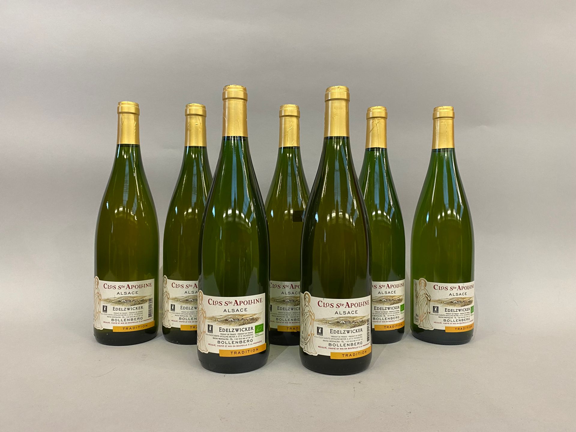 Null 
Clos saint Apolline, Alsace, Edelzwicker, Bollenberg, sept bouteilles.