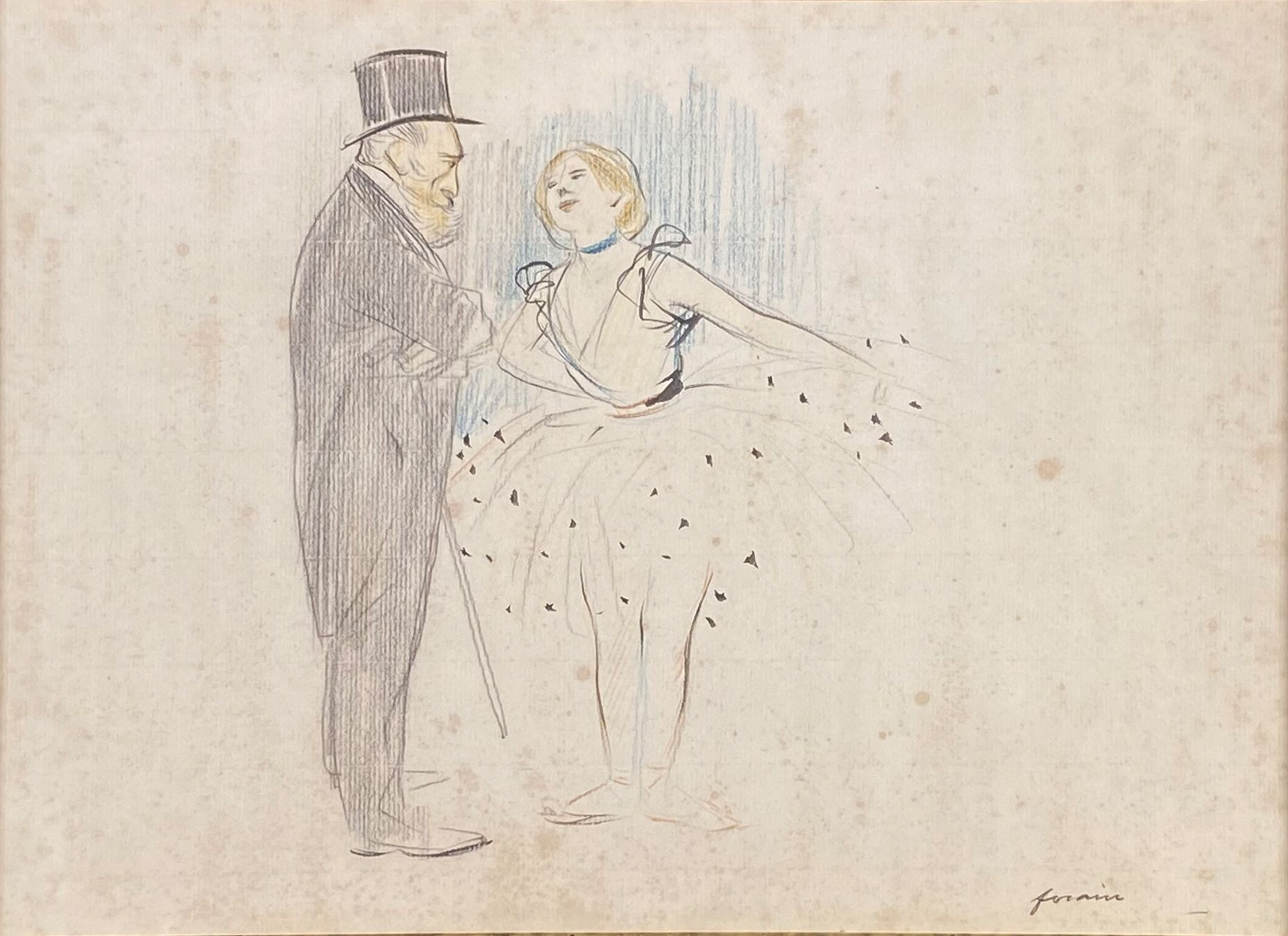 Null Jean-Louis FORAIN (1852-1931)

Danseuse et vieux monsieur.

Crayons de coul&hellip;