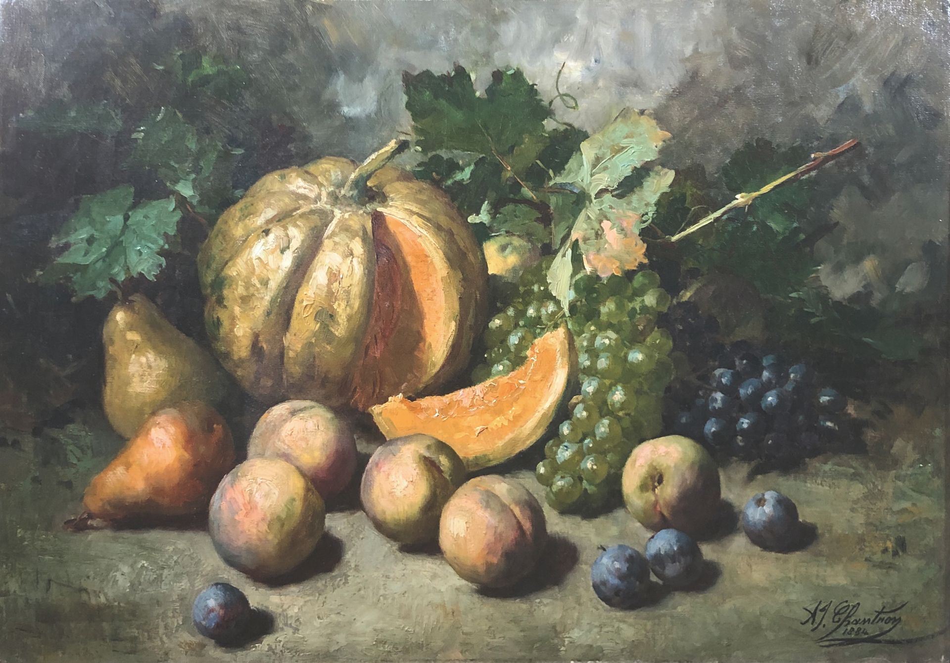 Null Alexandre CHARTRON (1842-1918)

Still life with melons, 1884.

Oil on canva&hellip;