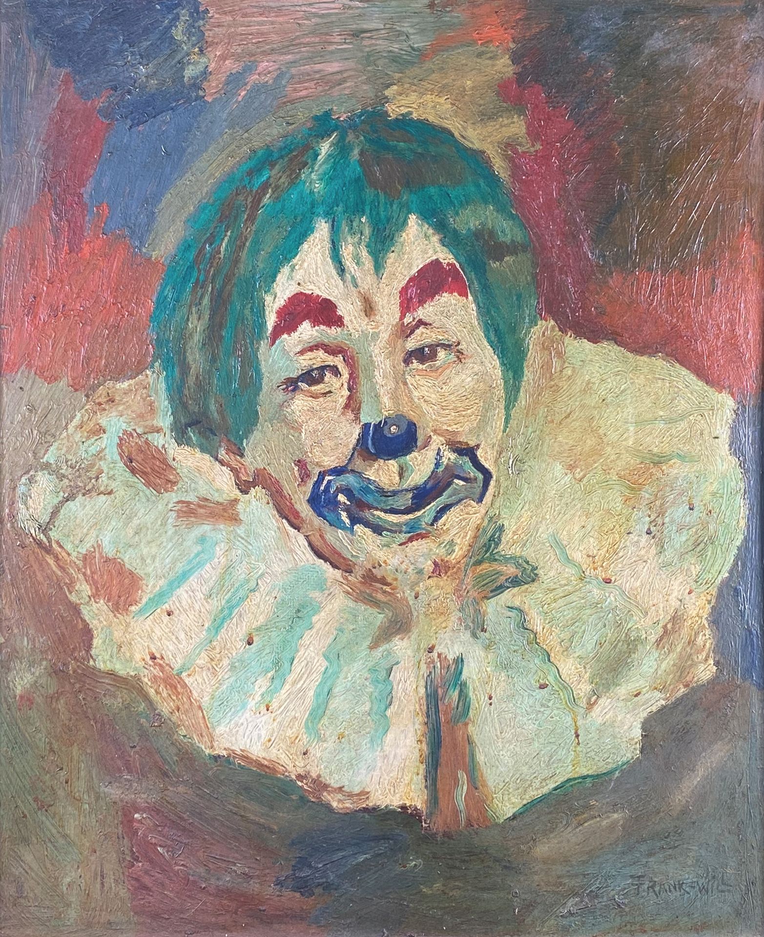 Null 弗兰克-威尔 (1900-1951)

小丑。

右下角有签名的Isorel油画。

60,5 x 50 cm