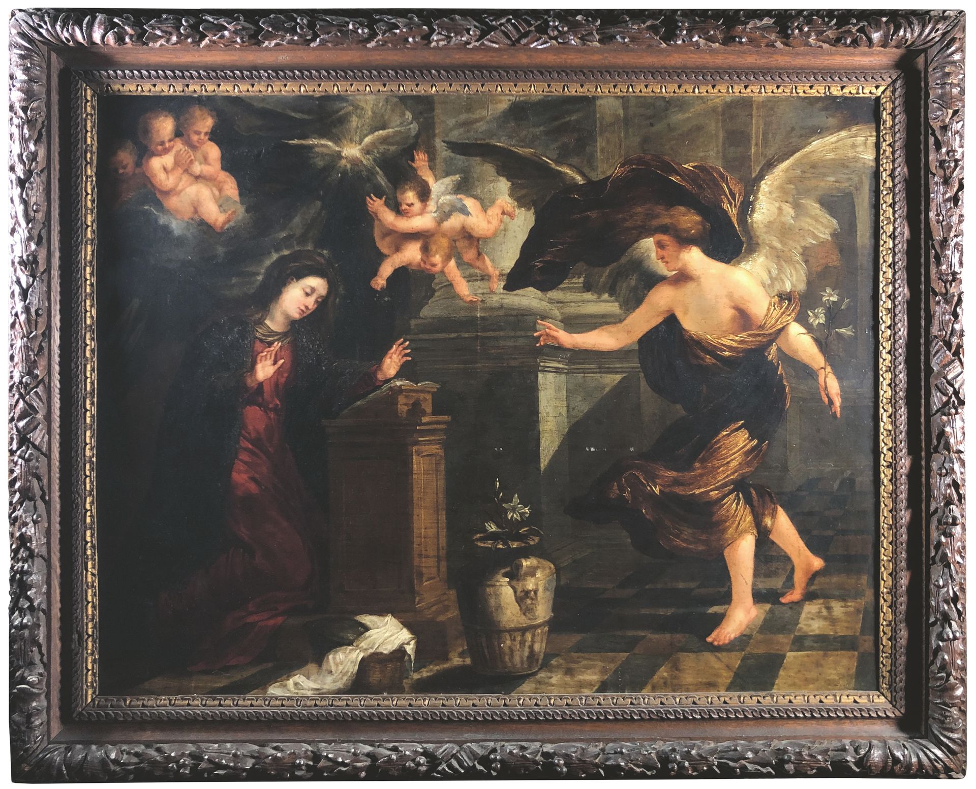 Null French school around 1630

The Annunciation.

Copper mounted on frame (some&hellip;