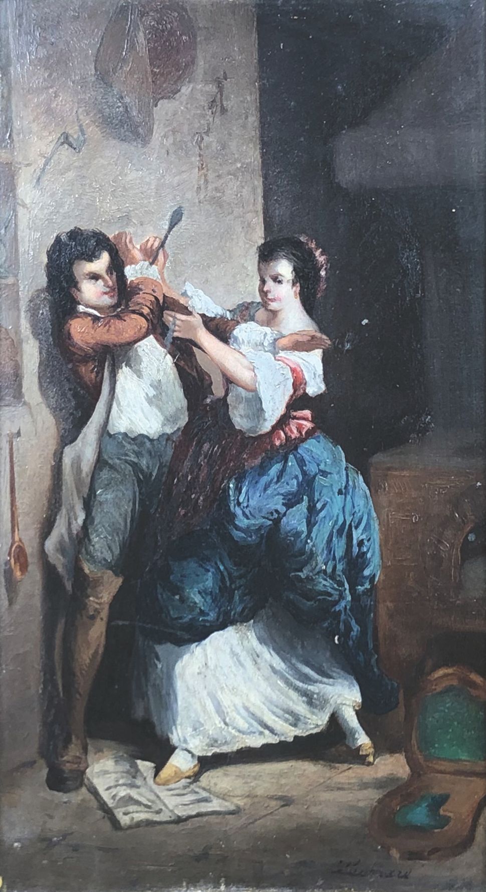 Null LEONARD (19th century)

The dispute.

Oil on panel signed lower right.

32,&hellip;