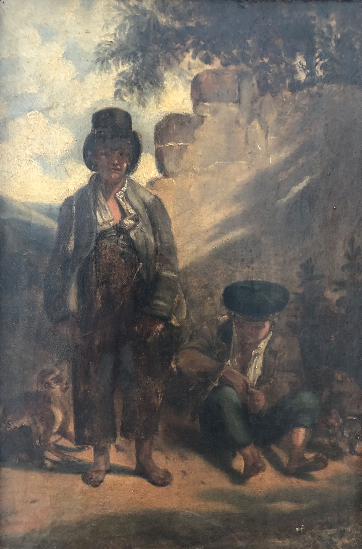 Null 19世纪的法国学校

杂技演员与狗和猴子。

布面油画。

24,5 x 19 cm