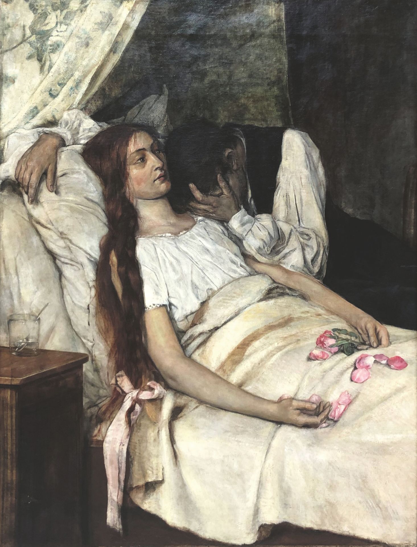 Null Fernand TOUSSAINT (1873-1955/56) (Entourage de)

哀悼。

重要的布面油画。

136,5 x 105&hellip;