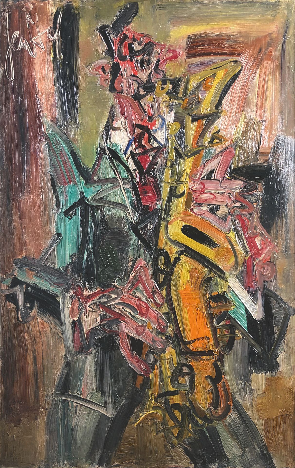 Null Gen PAUL (1895-1975)

Le saxophoniste, circa 1950.

Huile sur toile signée &hellip;