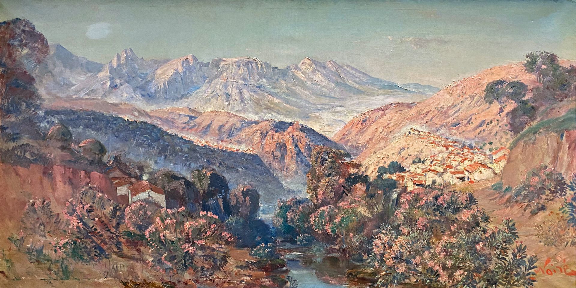 Null Maxime NOIRÉ (1861-1927)
Montagnes algériennes.
Huile sur toile signée en b&hellip;