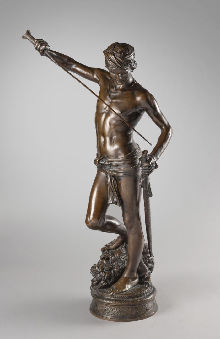 Null ANTONIN MERCIÉ (1845-1916)
David vainqueur de Goliath, d'après un modèle cr&hellip;