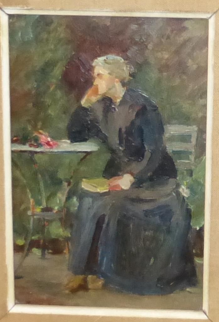 Olga SLOM (1881-1940) Olga SLOM (1881-1940) "Femme assise en robe noire "

Huile&hellip;