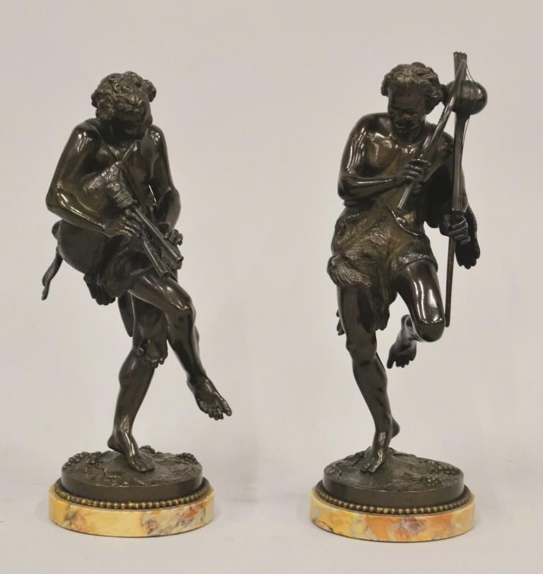 Null Jean Louis GREGOIRE (1840-1890)

"Faunes musiciens"

Paire de sculptures en&hellip;