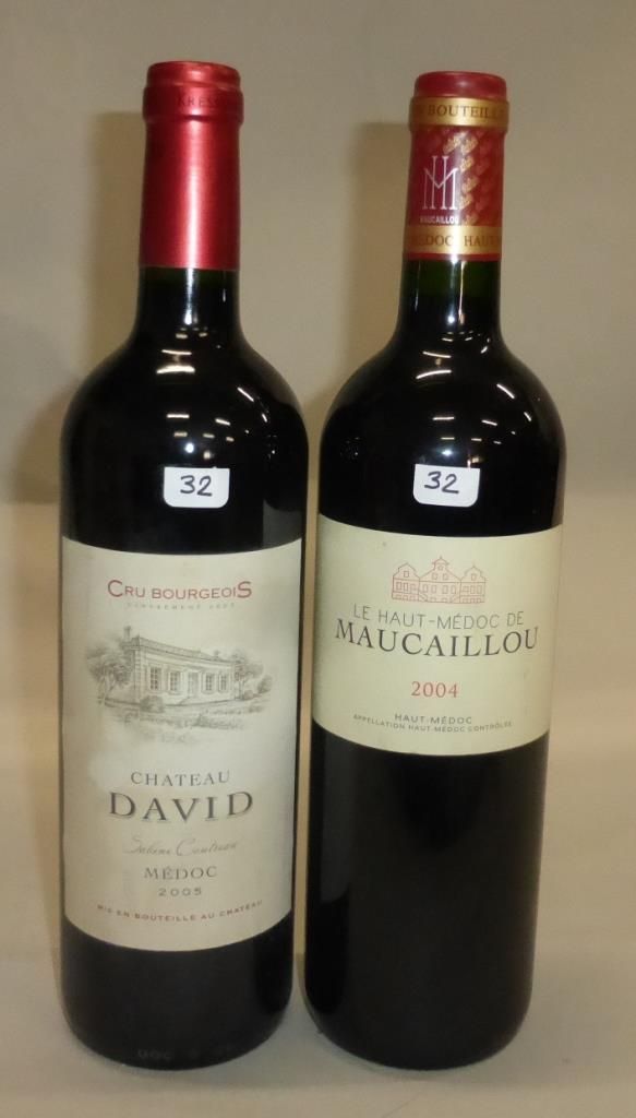 Null 2瓶：1B Le HAUT-MEDOC de Maucaillou 2004和1 B Château David MEDOC 2005 Sabine &hellip;