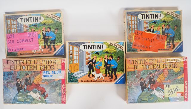 Null 5 JEUX dont 3 Jeux "Qui a enlevé le professeur Tournesol" + 2 jeux "Tintin &hellip;