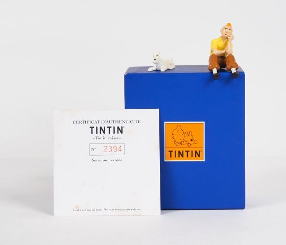 Null REF46904- Moulinsart Plomb/ Collection générique "Tintin caisse" numéroté n&hellip;