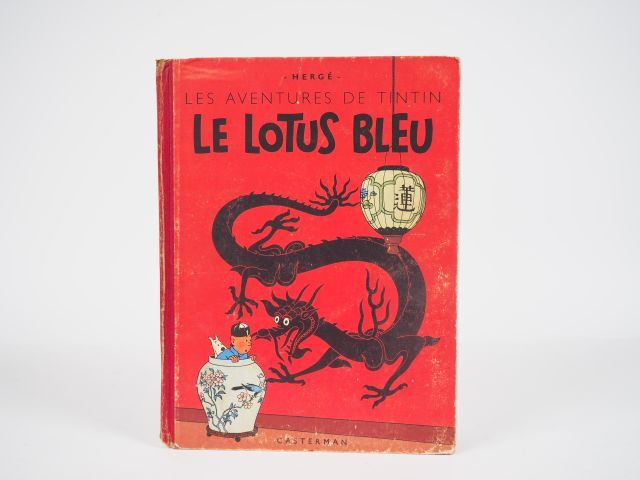 Null Le LOTUS BLEU - 1946 - DR-4e plat B1- EO couleur - Titre en bleu page de ti&hellip;