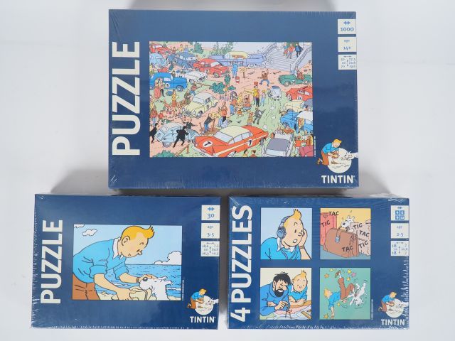 Null 3 PUZZLES Moulinsart 1998 NEUF sous emballage 1000 pieces/ 30 p/ 31 p