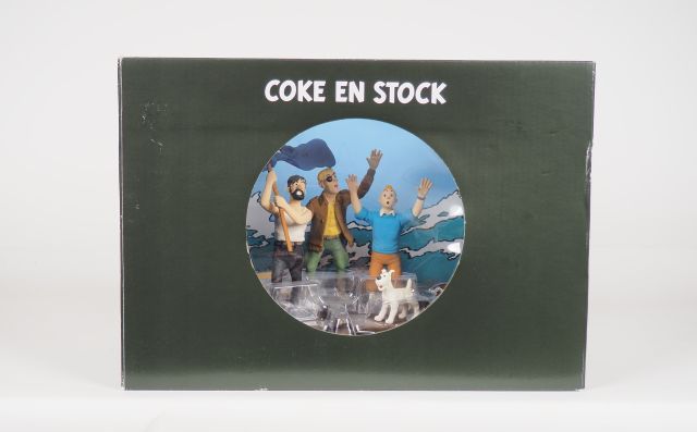 Null Ref 43003 TINTIN Collection DIORAMA Couverture Album"COKE EN STOCK " Radeau&hellip;