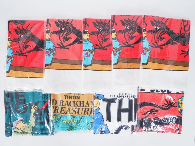 Null 9 Tee Shirts Taille L dont 6 Lotus Bleu + 3 differents TINTIN TBE
