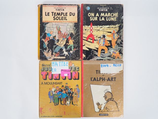 Null 4 Albums : "Le temple du soleil" -1955 - DJ B12 pages bleues - Couverture f&hellip;