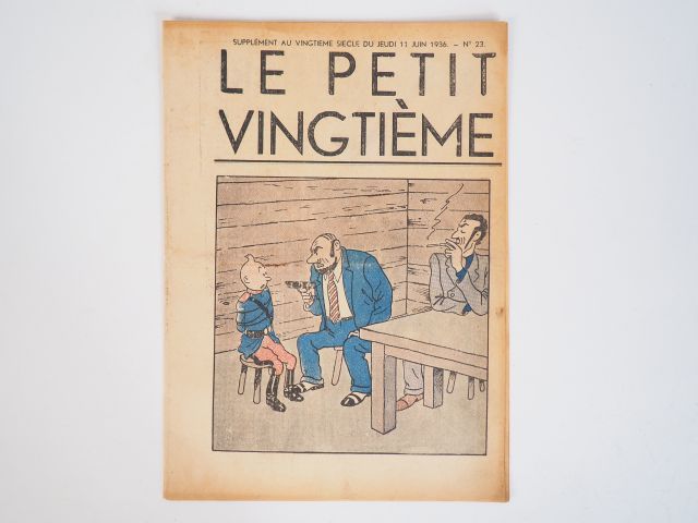 Null N°23 Jeudi 11 Juin 1936, couverture HERGE avec Tintin dedans, TTBE