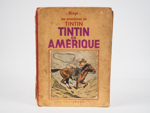 Null Les Aventures de Tintin reporter - Tintin en AMERIQUE -1939 NB - 4e plat A8&hellip;