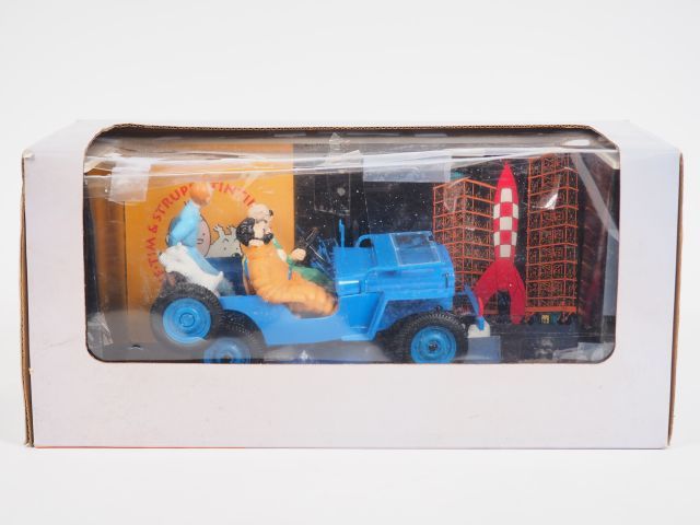 Null Jeep Hapax Tintin Objectif Lune 1/18e TBE - Boite abimée - 1994
