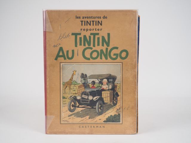 Null Les Aventures de Tintin reporter - Tintin au CONGO -1937 NB -DR 4e plat A3 &hellip;